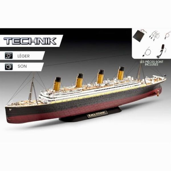 Découvrez notre test détaillé de la maquette RMS Titanic Revell Technik 00458 avec effets lumineux et sonores. Avis, montage et caractéristiques du kit de modélisme.