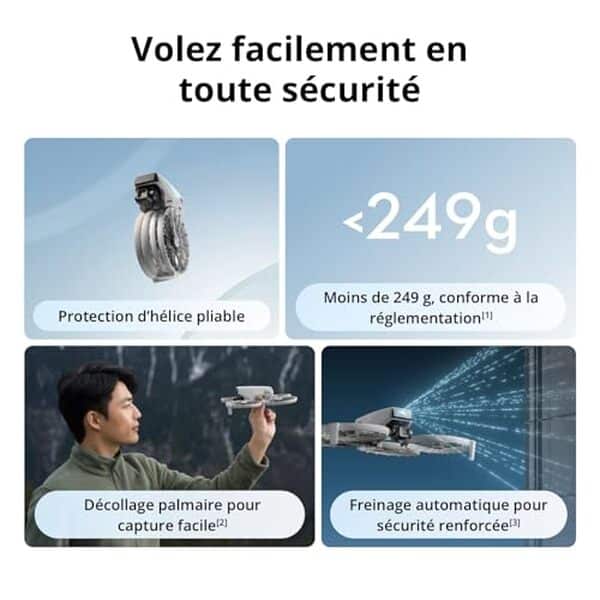 Découvrez notre test complet du drone DJI Flip et son bundle fly more : caméra 4K, autonomie 93 min et performances en vol. Avis détaillé et comparatif. 