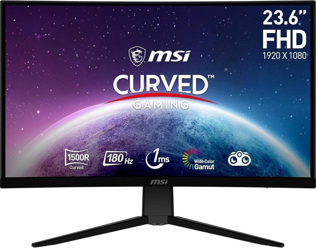 Test de l'écran gaming incurvé MSI G2422C : performance full HD en 180 Hz