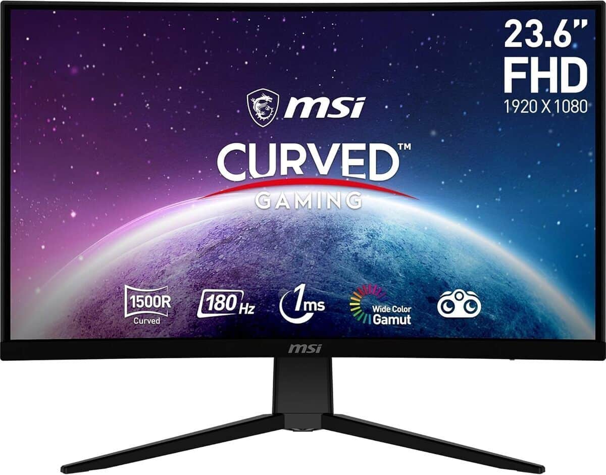 Test de l'écran gaming incurvé MSI G2422C : performance full HD en 180 Hz