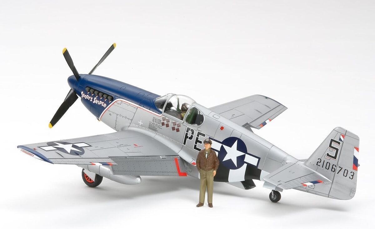 Test du P51B Mustang "Blue Nose" 1 : 48 par Tamiya