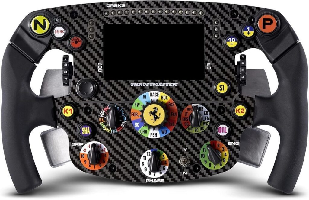 Test du volant Thrustmaster Ferrari SF1000 edition : réplique F1 en fibre de carbone