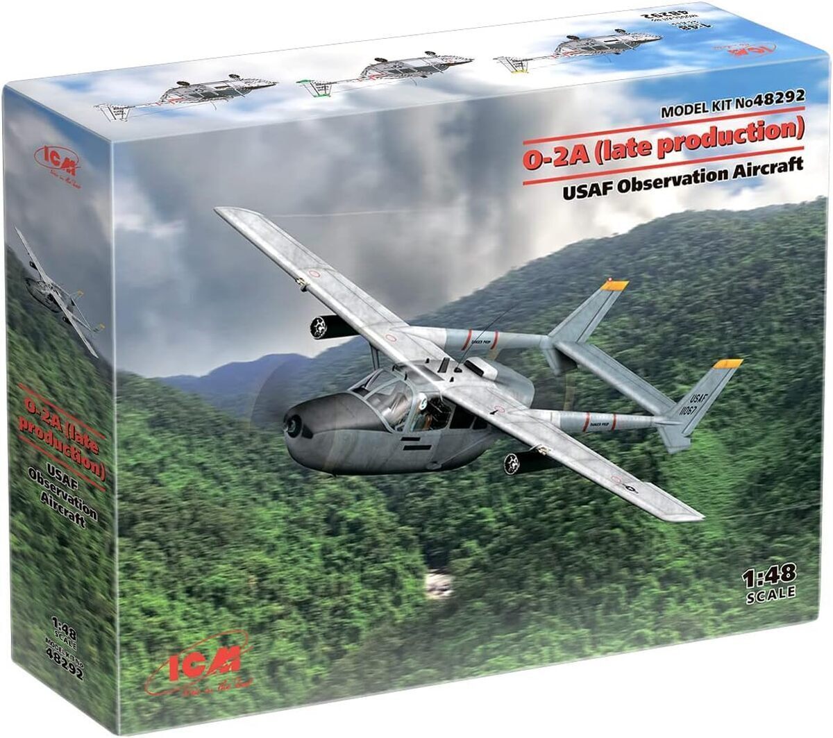 Test : maquette ICM O-2A Skymaster 1 : 48