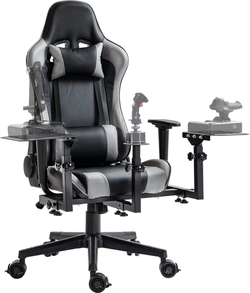 Test support joystick Marada Hotas réglable avec siège