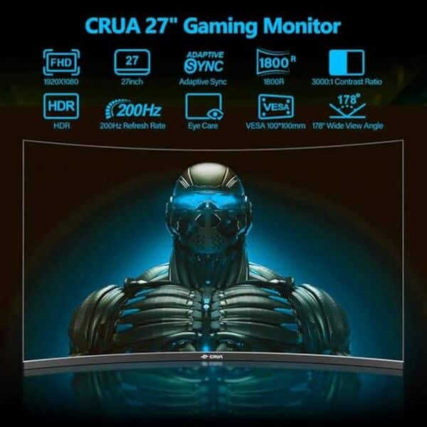 Découvrez notre test détaillé du moniteur gaming CRUA 27 pouces 200 Hz incurvé : performances, qualité d'image et expérience utilisateur.