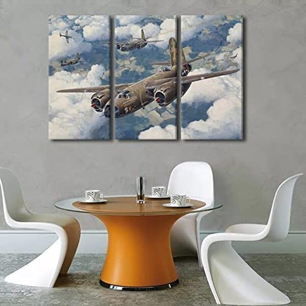 Découvrez notre art mural avion B-26 maraudeur en 3 panneaux. Décoration murale moderne et design pour passionnés d'aviation. Avis client et guide d'achat. 