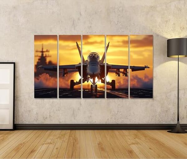 Découvrez notre avis complet sur la toile islandburner Prime Image avec son magnifique motif d'avion de combat au coucher de soleil. Qualité, design et caractéristiques détaillées. 