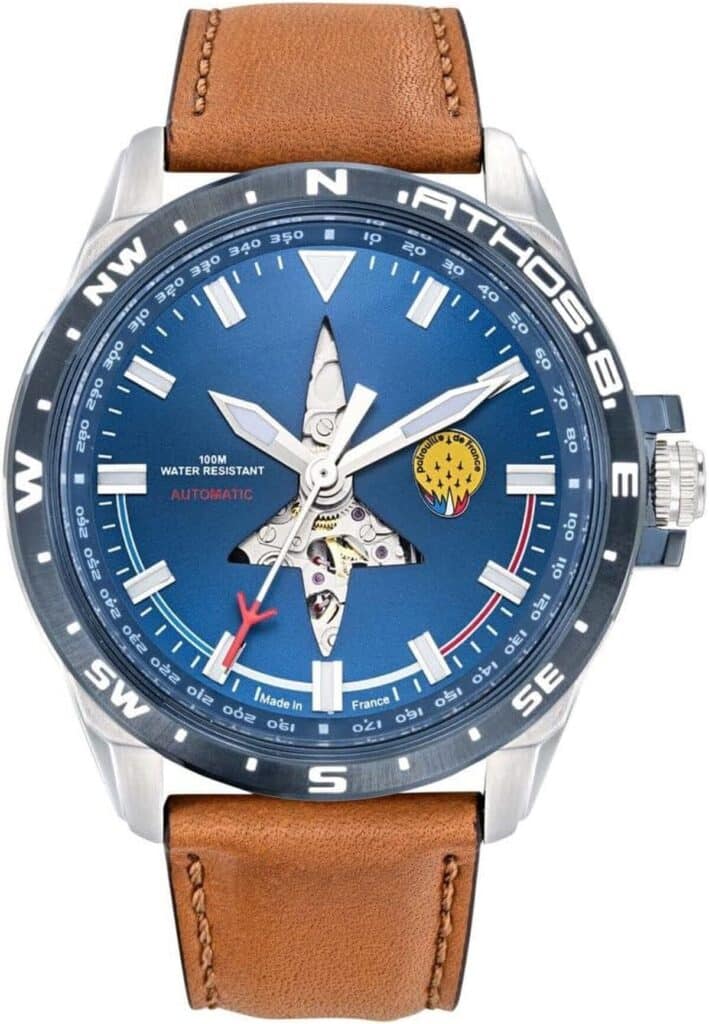 Test de la montre aviateur Patrouille de France Athos 8 automatique