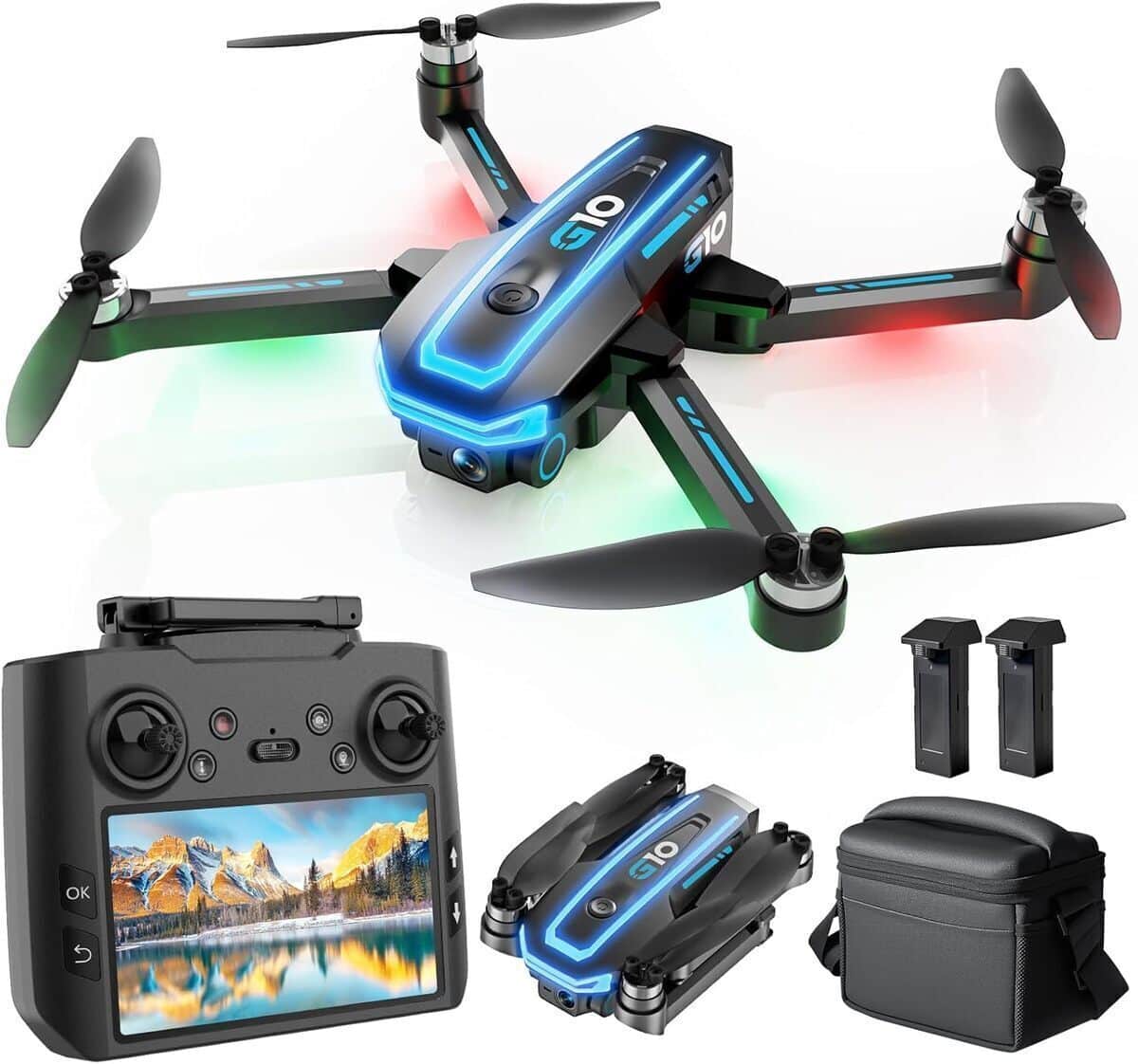 Test du drone G10 GPS : caméra 4K et 45 min de vol