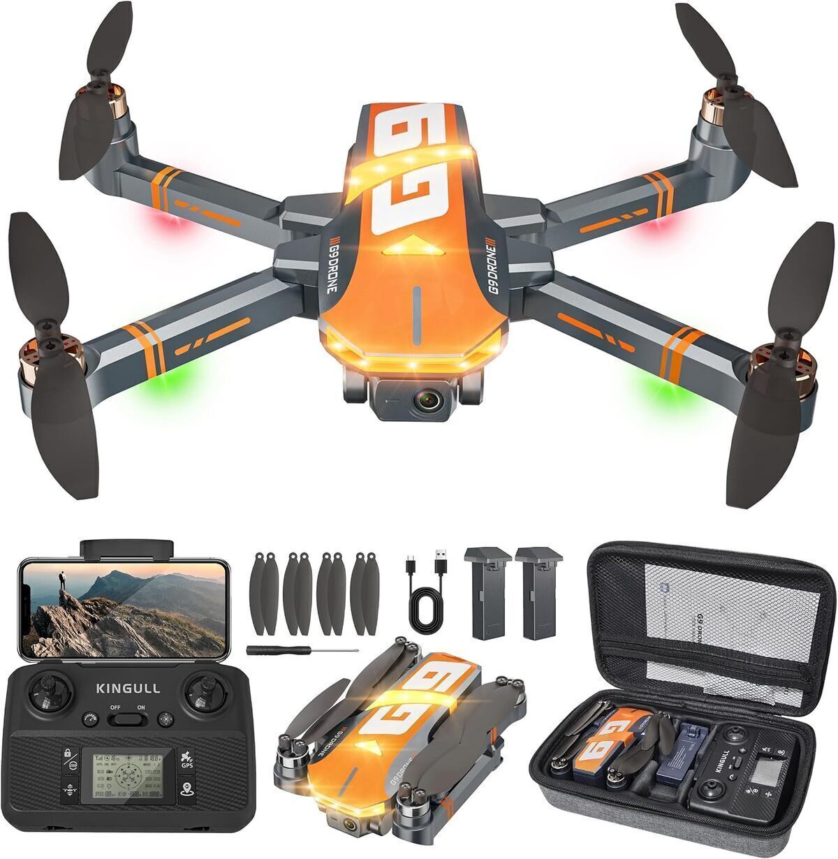 Test du drone G9 : caméra 4K, 45 min de vol et moteur sans balais