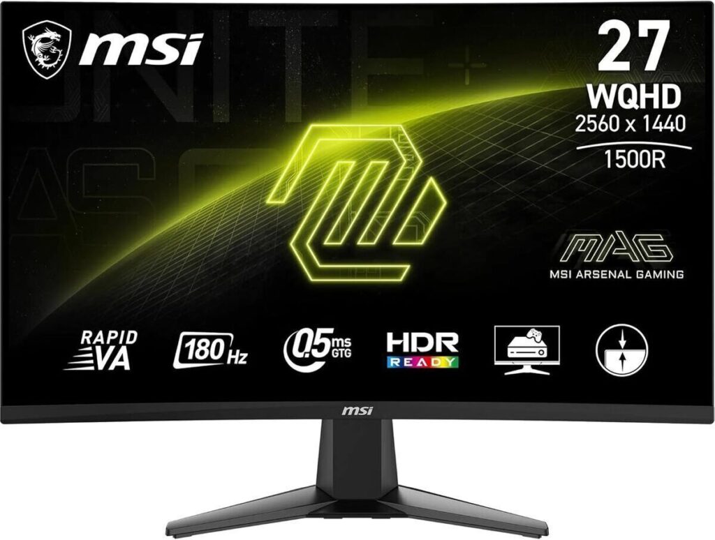 Test : écran gaming incurvé MSI MAG 27CQ6FA 180 Hz