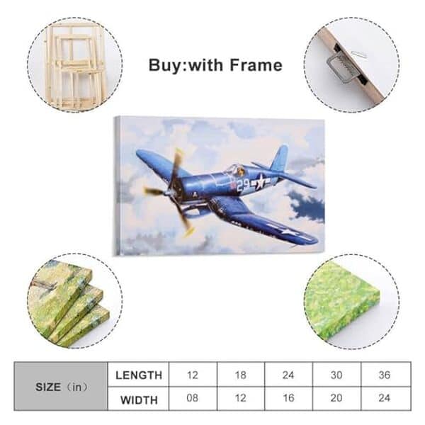 Découvrez notre avis complet sur le poster WALS avion F4U-A1 Corsair vintage. Déco murale 50 x 75 cm authentique pour passionnés d'aviation et amateurs de style rétro.