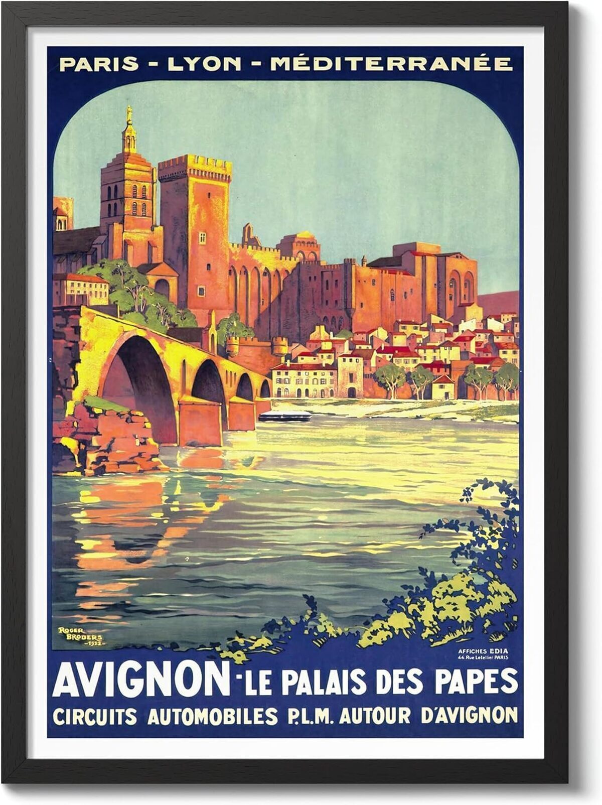 Avis sur l'affiche vintage Avignon 50 x 70 cm