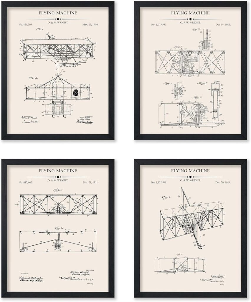 Avis sur les affiches vintage Wright Brothers : art aéronautique