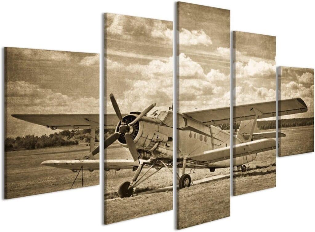 Avis : tableau sur toile Avion ancien JBN