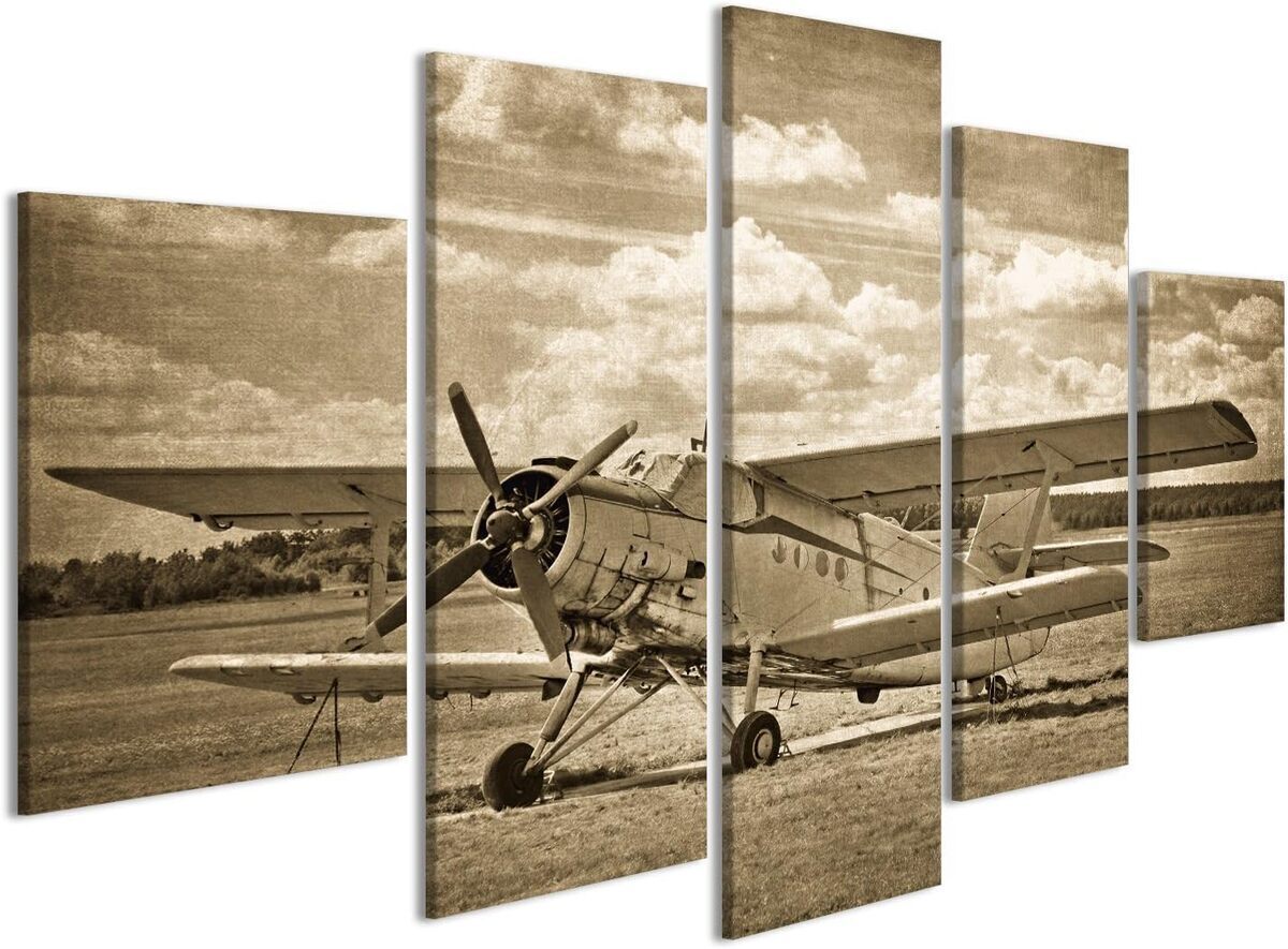 Avis : tableau sur toile Avion ancien JBN