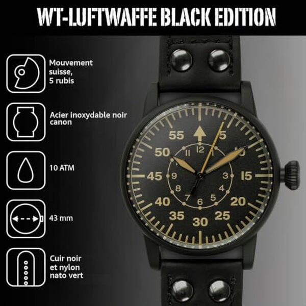 Découvrez notre avis détaillé sur la montre Wartime aviateur vintage édition black limitée : design, qualité et performance de cette pièce d'exception.