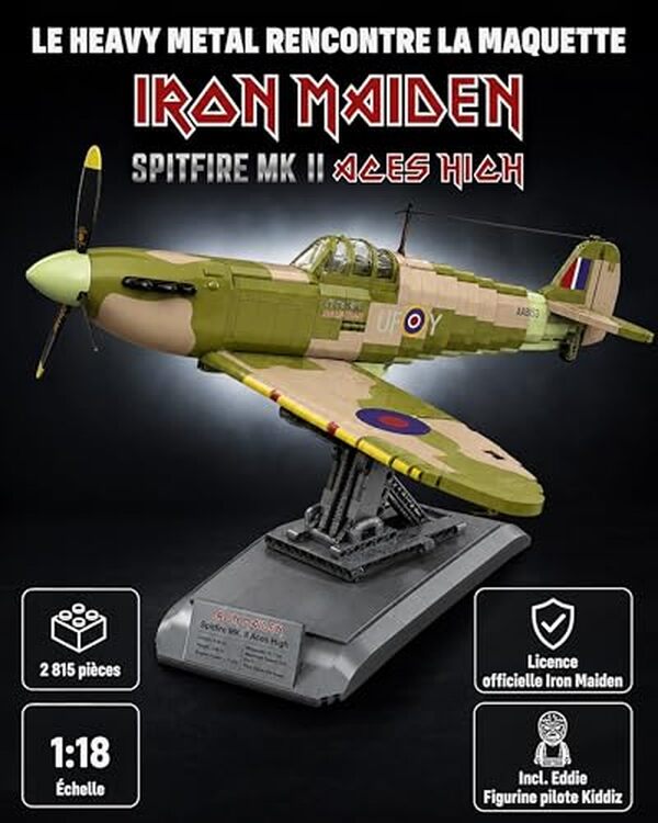 Découvrez notre test détaillé de la maquette Revell Iron Maiden Spitfire MK.II avec plus de 2500 pièces : difficulté, qualité et conseils d'assemblage pour les collectionneurs. 
