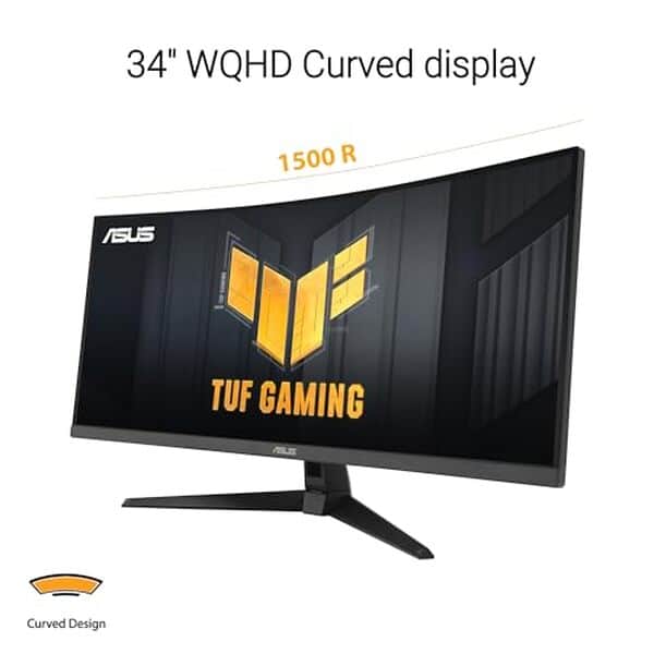 Découvrez notre test complet du moniteur ASUS TUF Gaming VG34VQ3B 34 pouces : performances, immersion et qualité d'image pour les gamers exigeants.