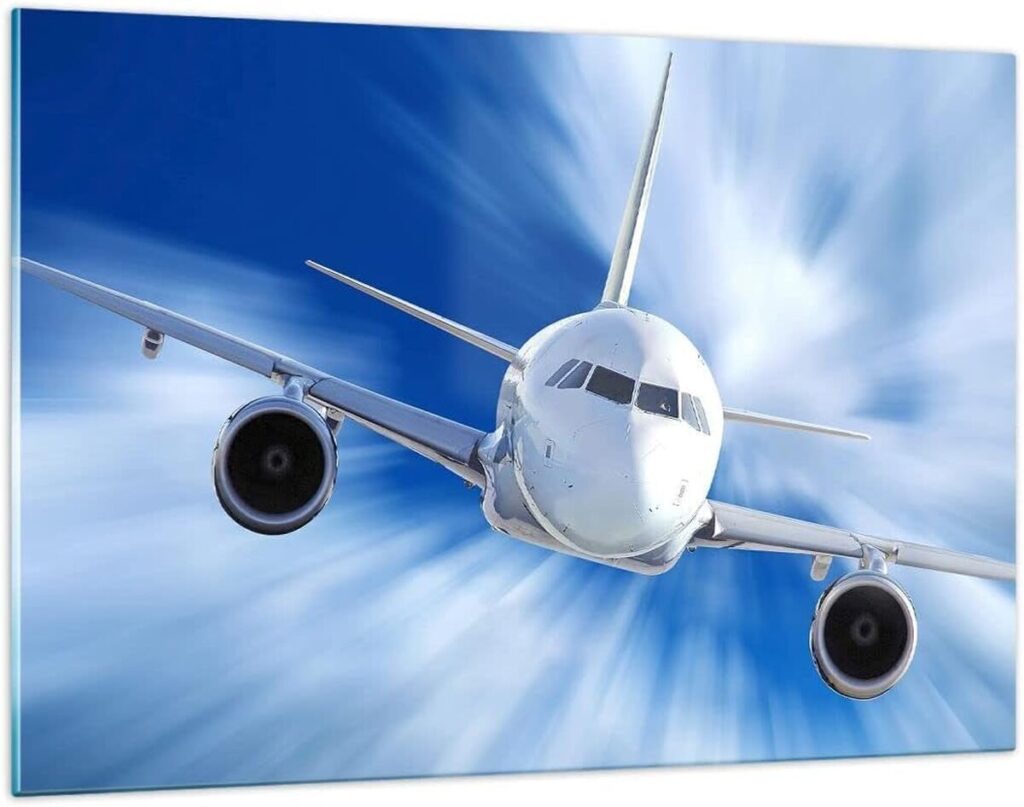 Avis sur le cadre Deco Aviation 120x80 cm en verre