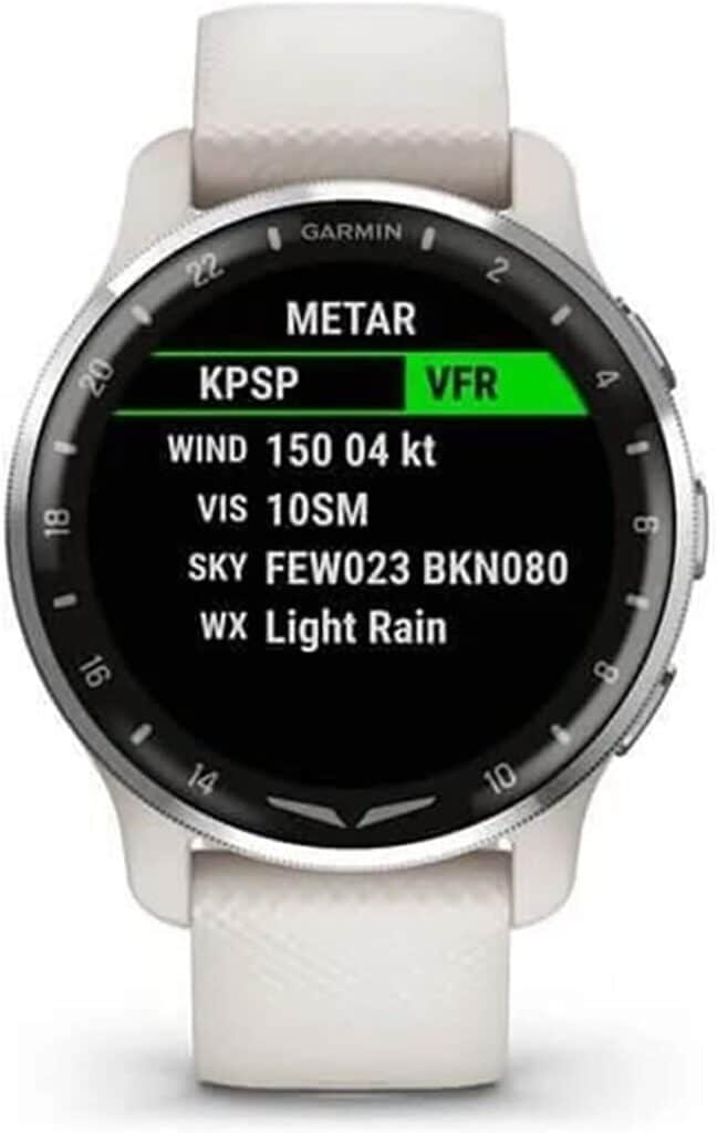 Test de la montre connectée Garmin D2 Air X10 aviateur blanc nacré