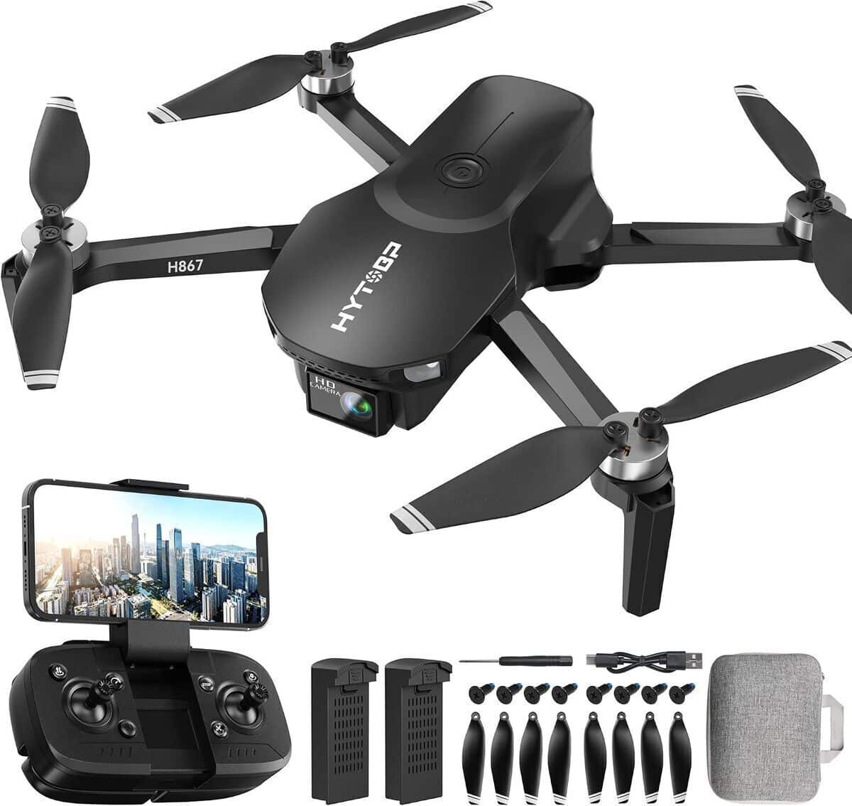 Test : drone HYTOBP H867 avec caméra 4K et moteur sans balais