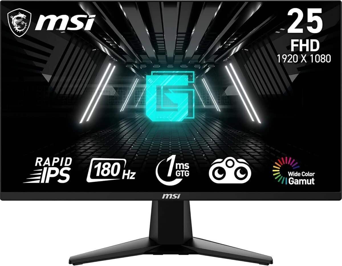 Test : écran gaming MSI G255F 24, 5 pouces rapid IPS 180 Hz