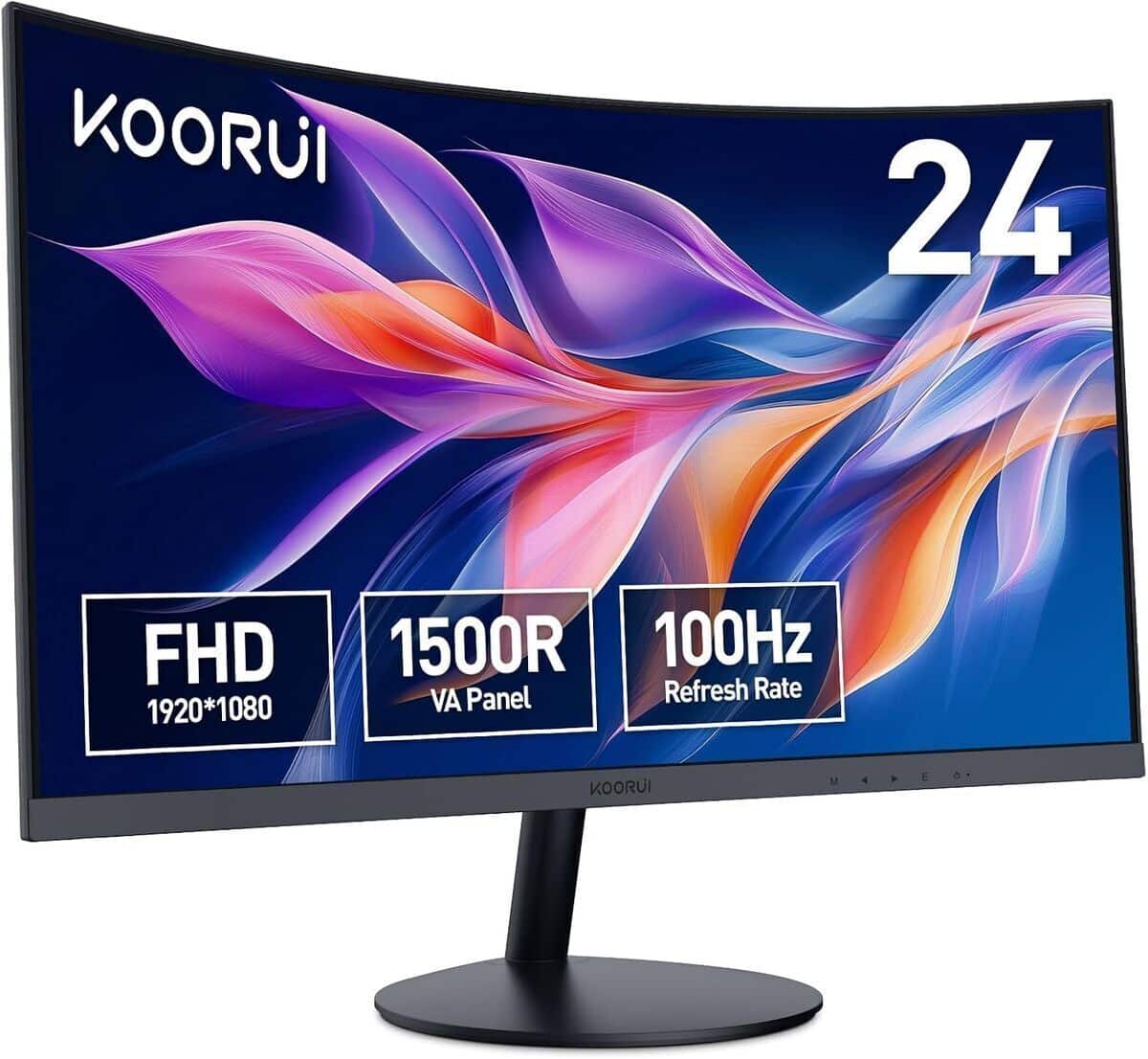 Test : écran pc incurvé KOORUI 23.6 pouces FHD 100Hz