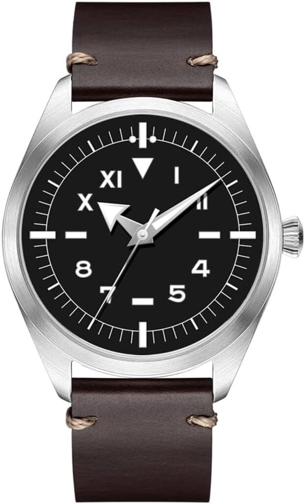 Test de la montre aviateur mécanique Boyarca Flieger en acier et cuir