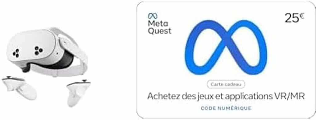 Test du Meta Quest 3S 256Gb avec gift code de 25 €