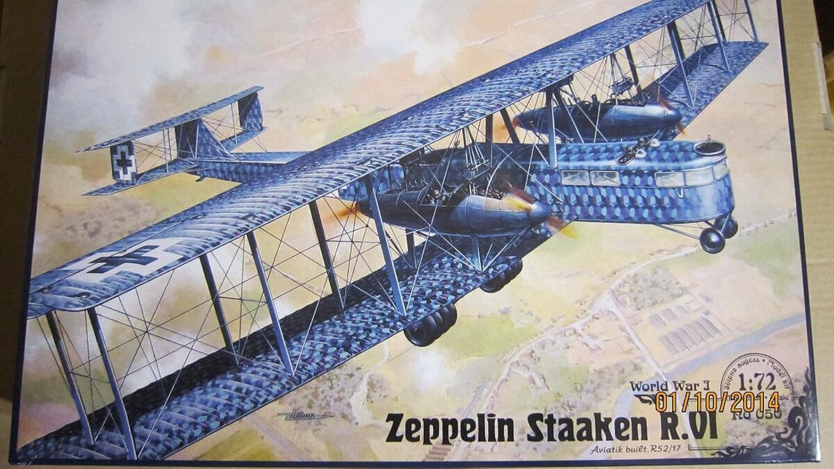 Test du RODEN Zeppelin Staken R.VI : maquette de bombardier allemand 1/72