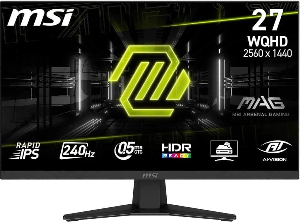 Test : écran gaming MSI MAG 274QF, rapidité et performance