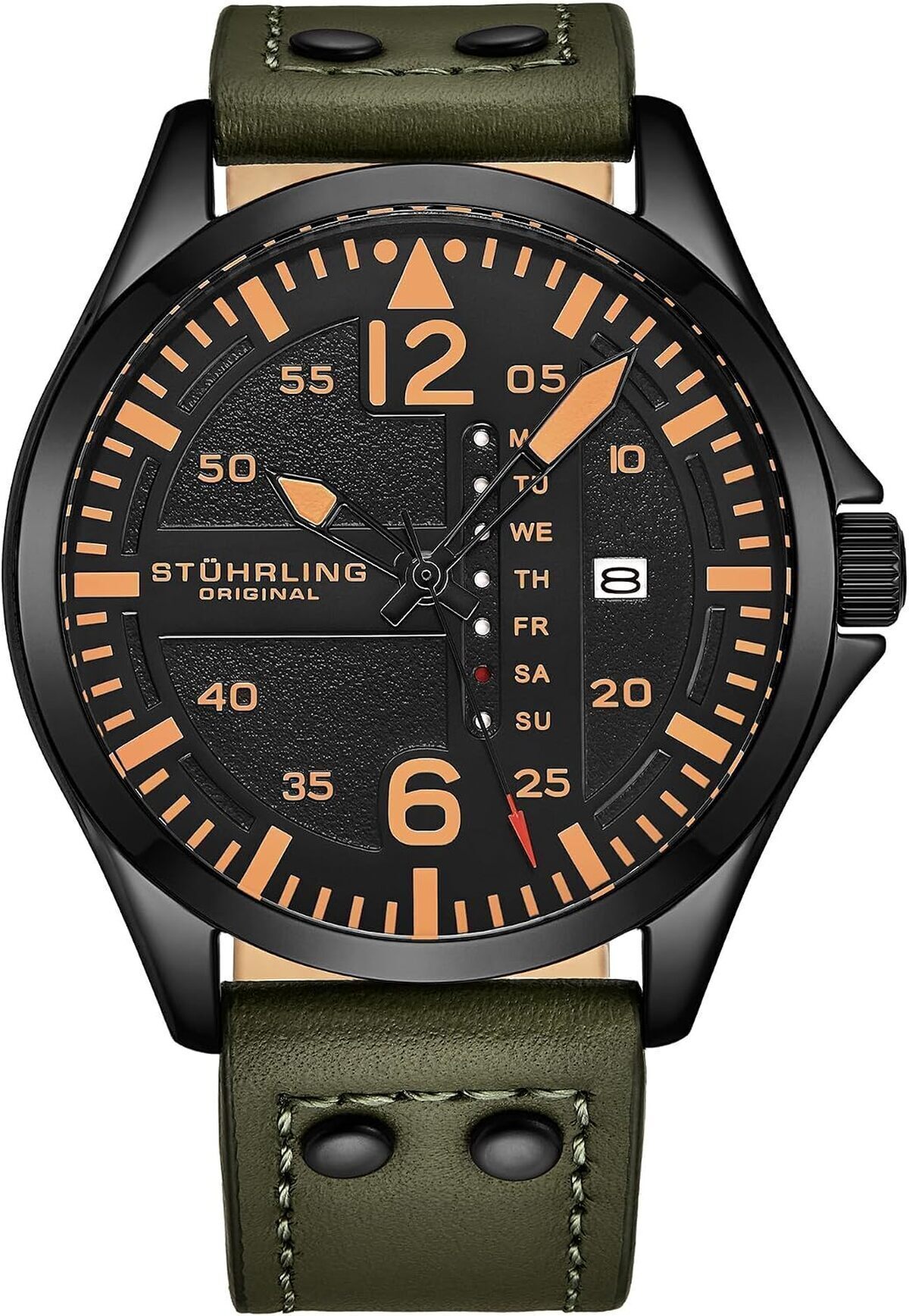 Test : montre aviateur Stuhrling Original en cuir pour homme